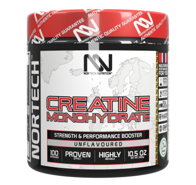 NORTECH CREATINE 300g 100 Servings – TĂNG CƯỜNG SỨC MẠNH CƠ BẮP VÀ HIỆU SUẤT TẬP LUYỆN - CREATINE NAUY